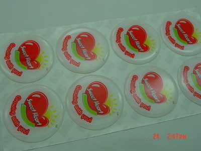【水晶滴膠標貼 PU膠水 健康環保】價格,廠家,圖片,滴膠滴塑產品,武漢正鑫源印刷-